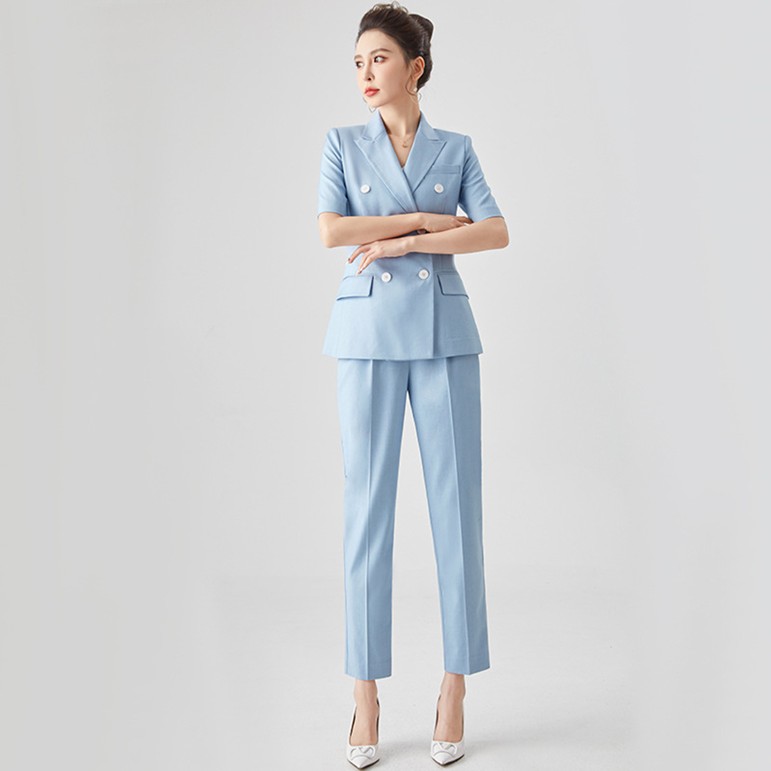 Allingentle Women's Suit Slim  - Double Breasted Blazer recensie en prijs
