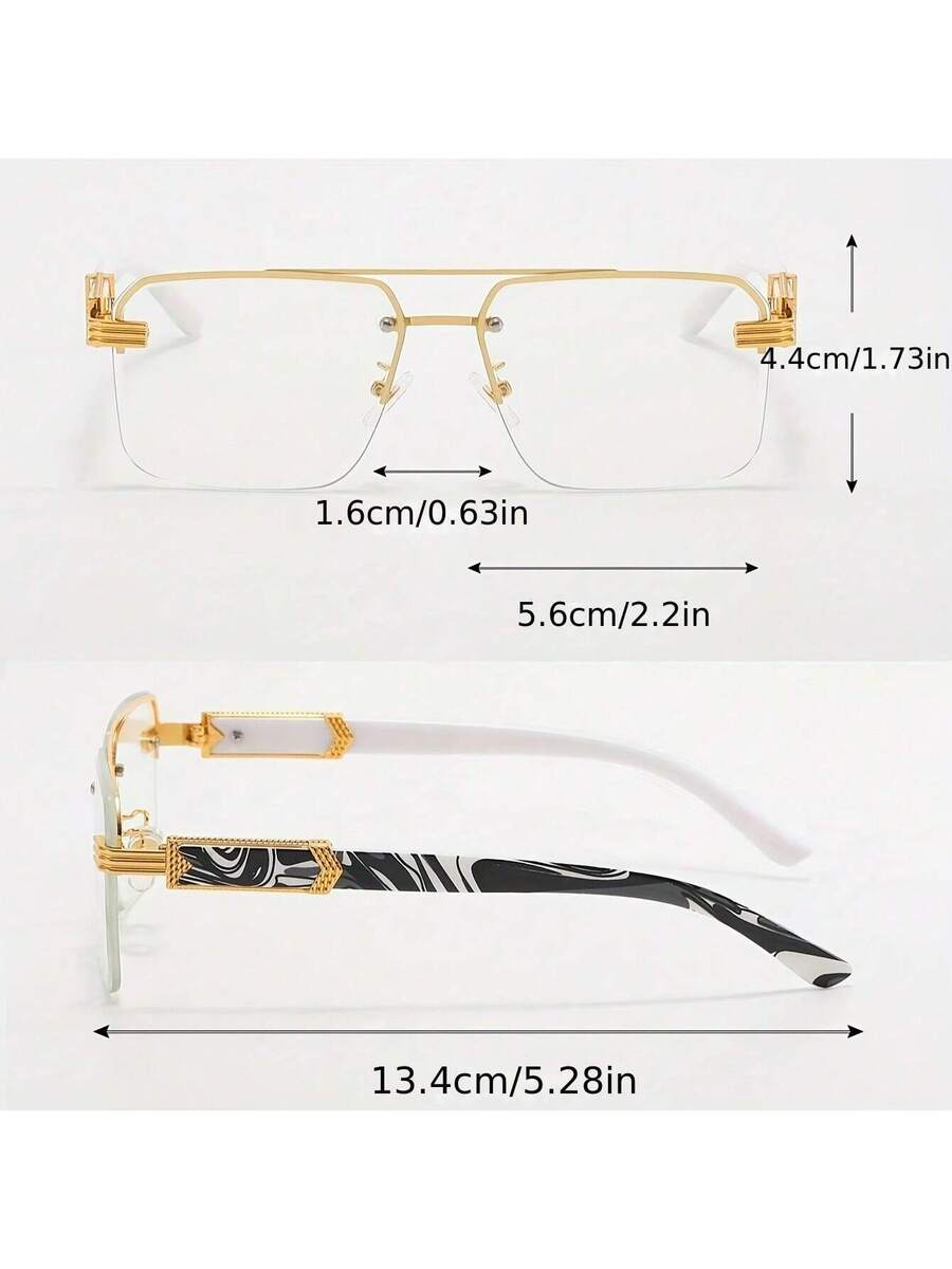 Mens Half-Frame Eyewear With T - Men Formal Wear Modern recensie en prijs