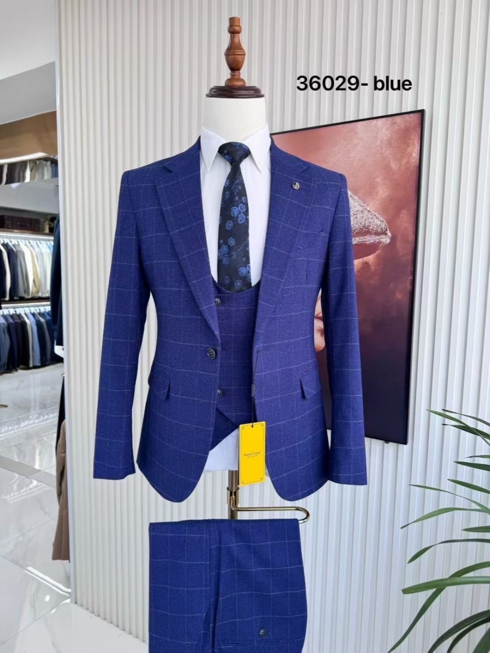 Plaid Men's Handsome Suit Set  - Men Formal Wear Sale recensie en prijs
