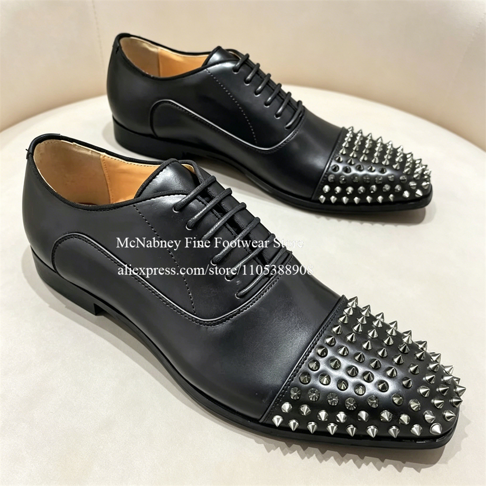 Spike Studs Leather Dress Shoe - Men Formal Party Wear Dress recensie en prijs