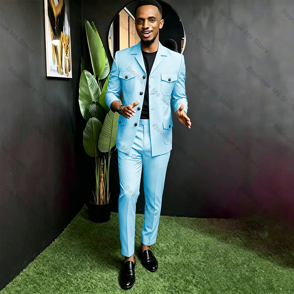 Men Safari Suit Two Piece Set  - Men Formal Wear Office recensie en prijs