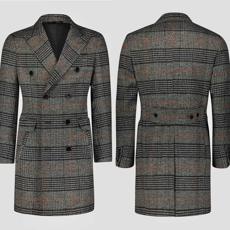 Modern Grid Woolen Blend Men O - Men Formal Wear Modern recensie en prijs