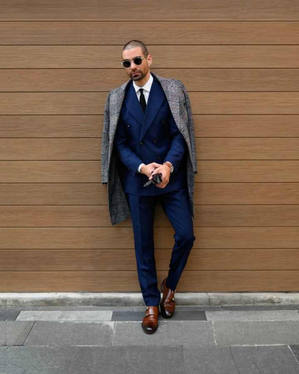Modern Grid Woolen Blend Men O - Men Formal Wear Modern recensie en prijs