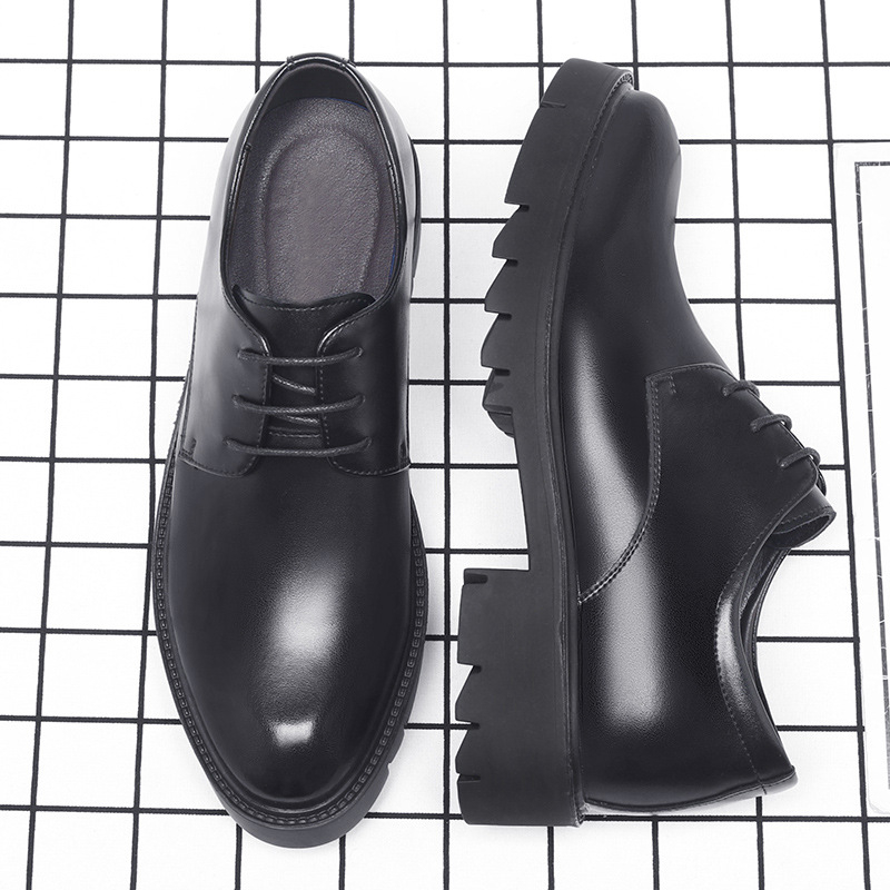 Mens Black Leather Lace Up Dre - Men Formal Wear Office recensie en prijs