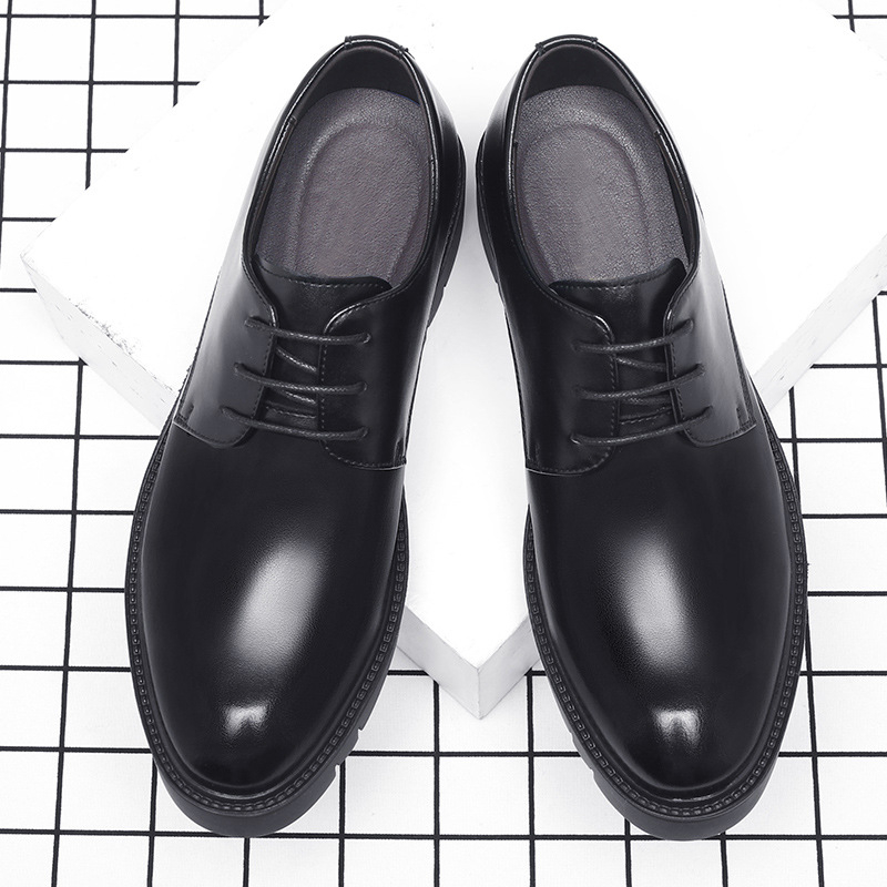 Mens Black Leather Lace Up Dre - Men Formal Wear Office recensie en prijs
