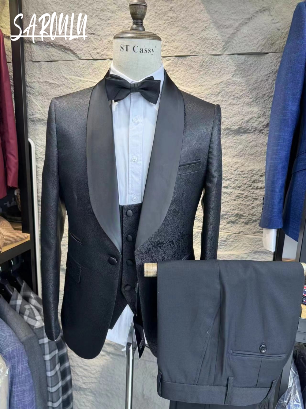 Daily Textured Men's Suit Eleg - Men Formal Wear Sale recensie en prijs