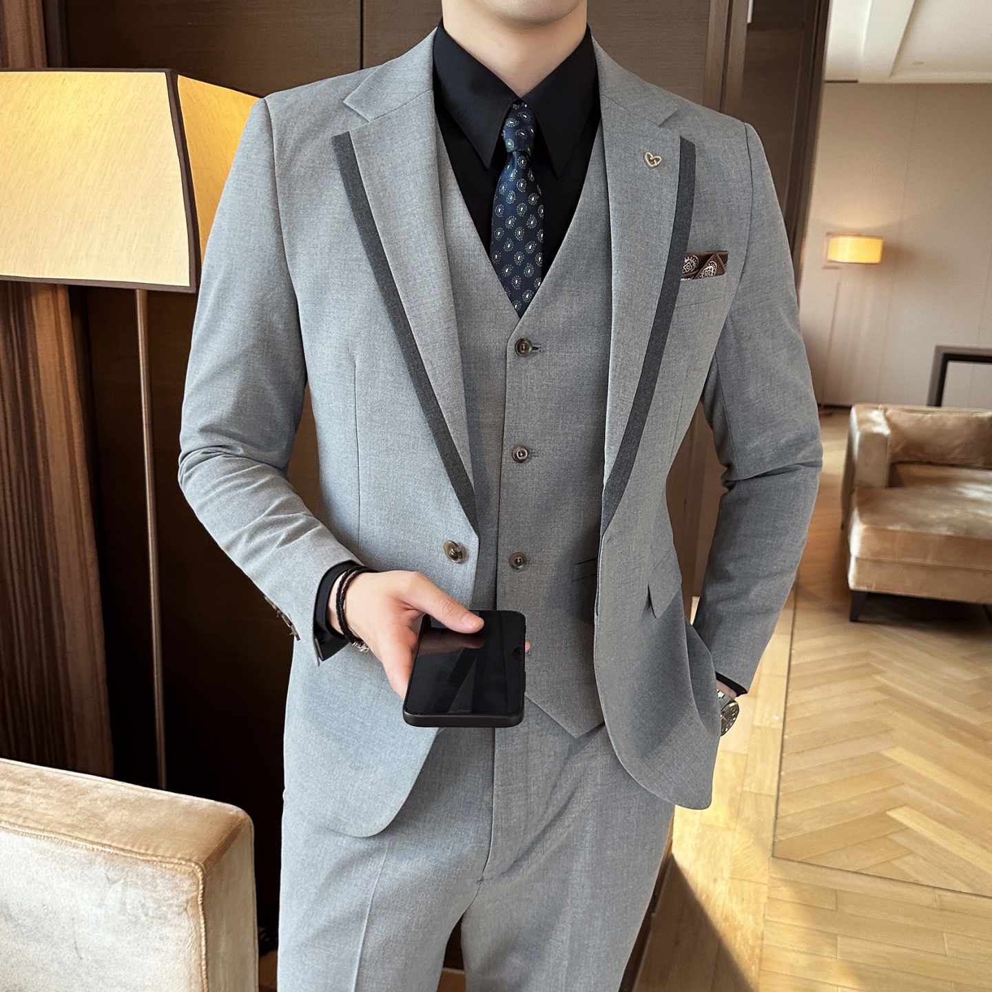 High-end autumn men's suit set - High End Men'S Formal Wear recensie en prijs