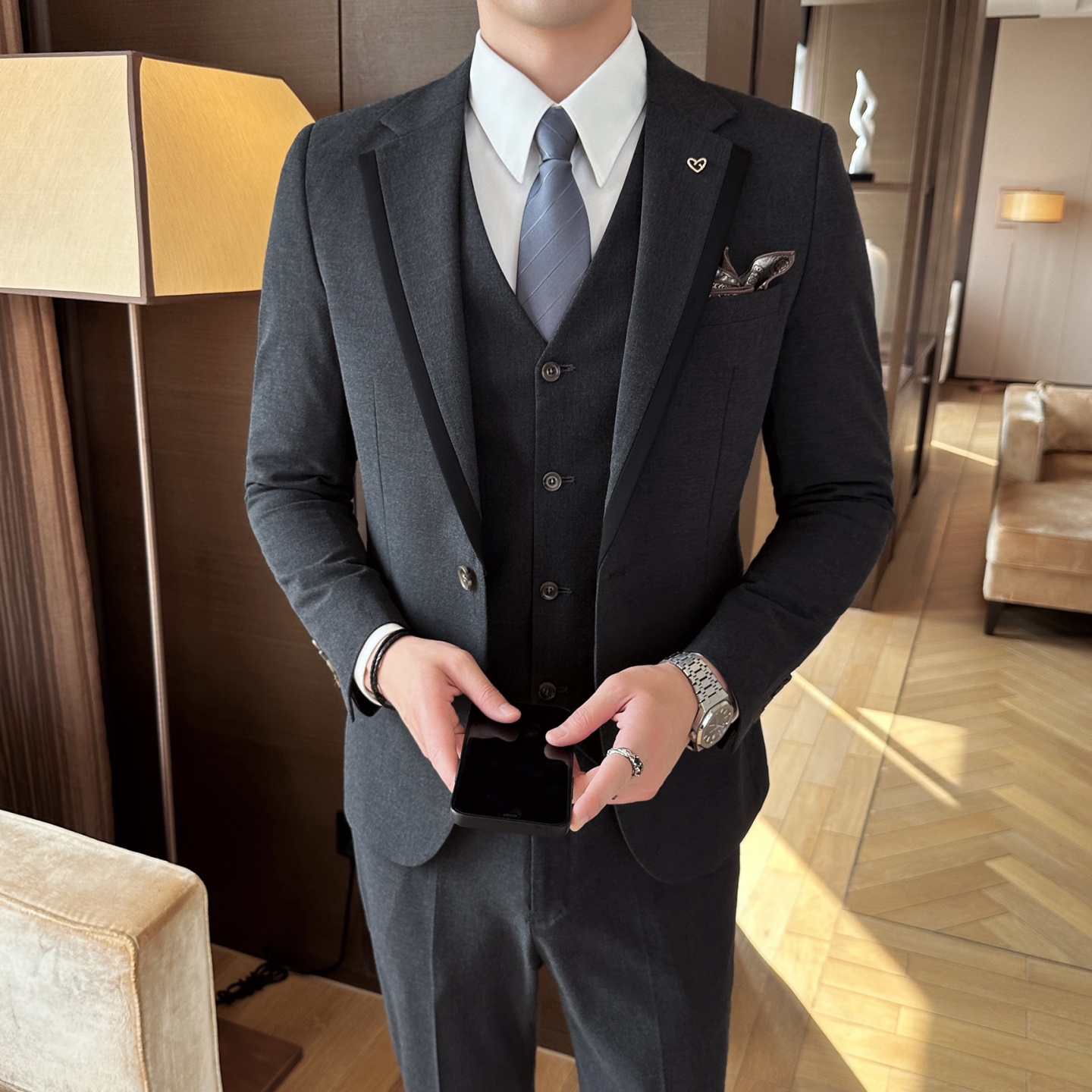 High-end autumn men's suit set - High End Men'S Formal Wear recensie en prijs