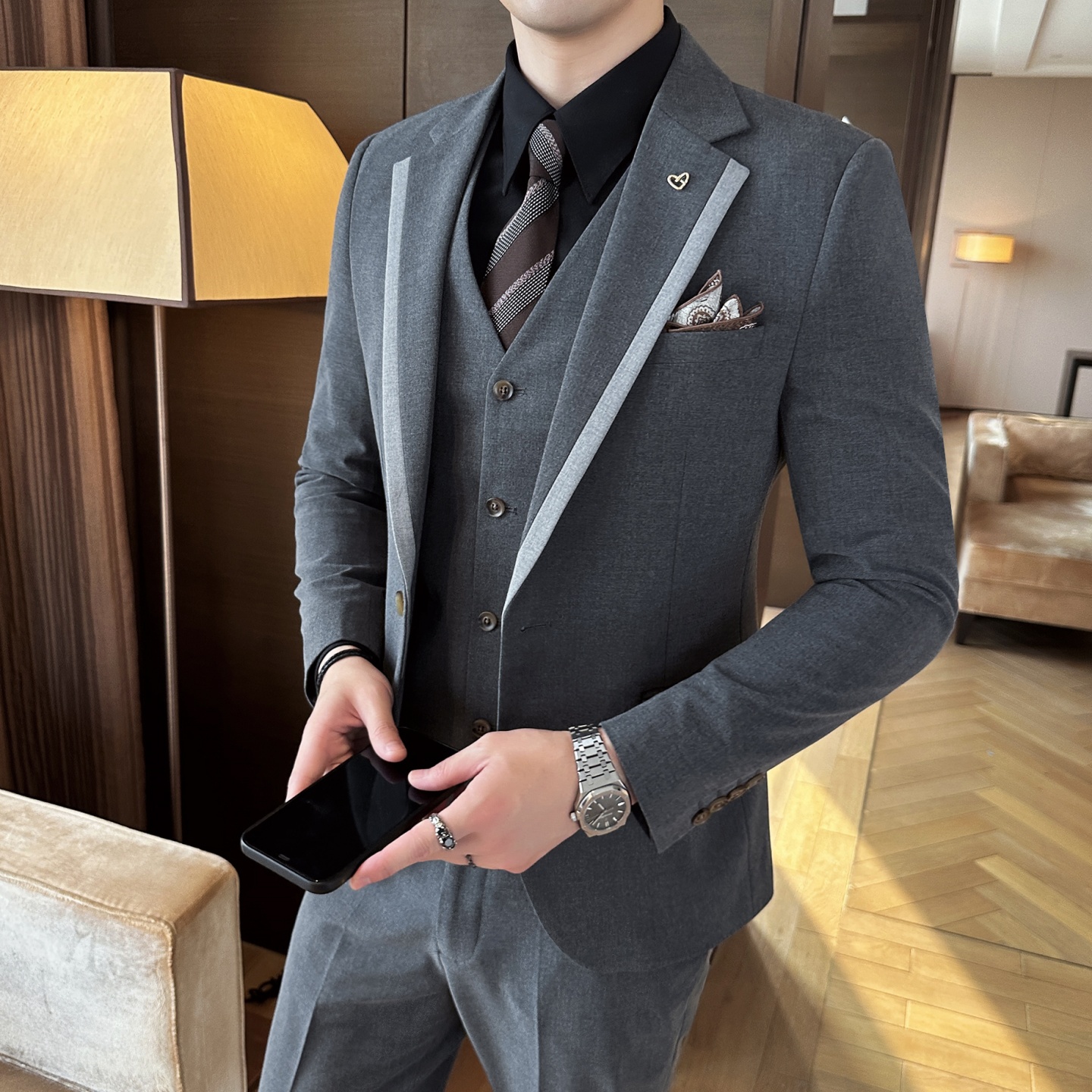 High-end autumn men's suit set - High End Men'S Formal Wear recensie en prijs