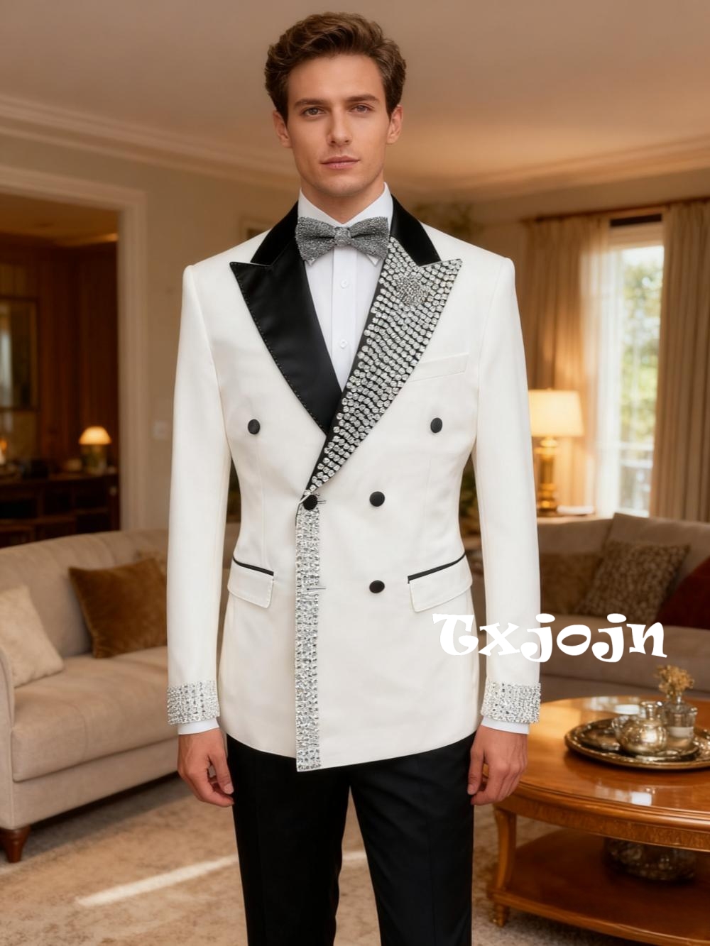 Dazzling Luxury Beaded Men's S - Men'S Formal Wear For Engagement recensie en prijs