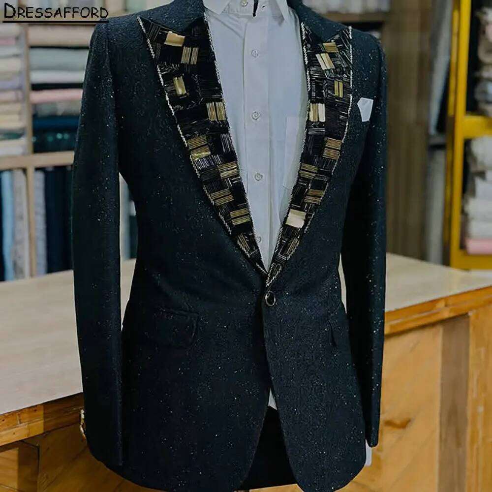 Black Men Business Glitter Cry - Men'S Formal Wear No Suit recensie en prijs