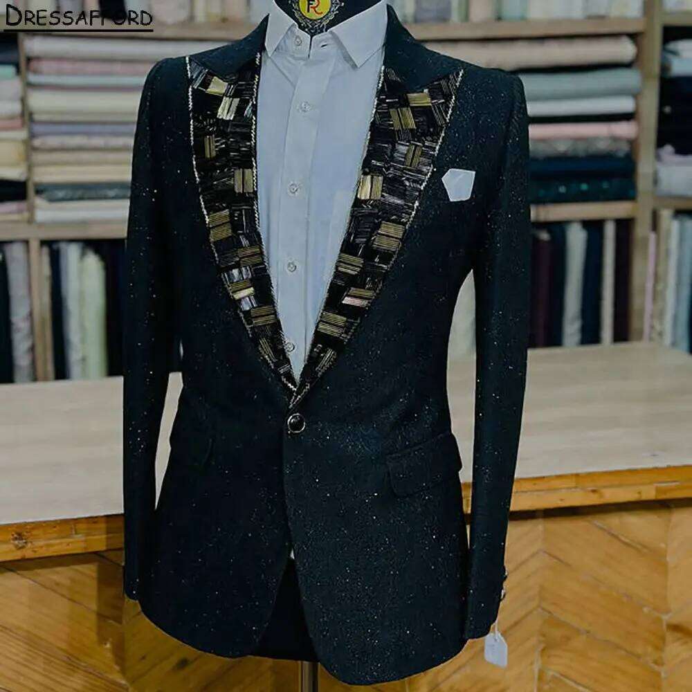 Black Men Business Glitter Cry - Men'S Formal Wear No Suit recensie en prijs