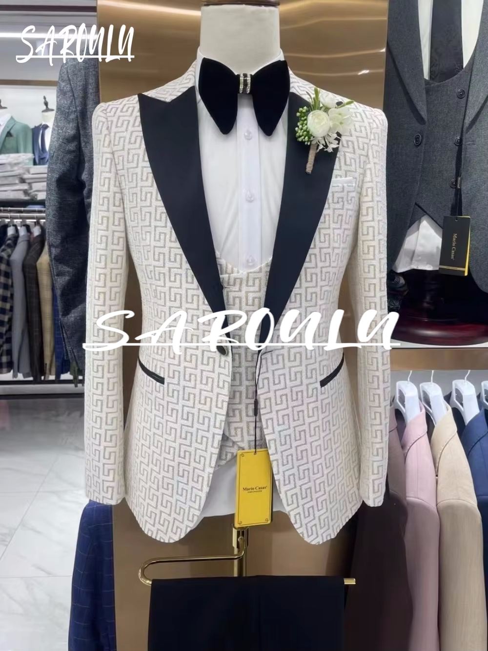 Hot Sale Charming Men's Suit E - Men Formal Wear Sale recensie en prijs