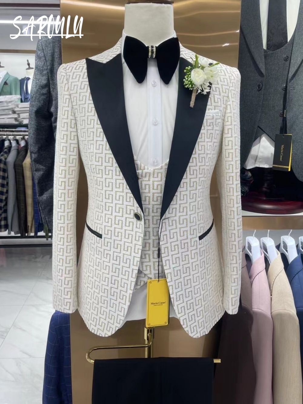 Hot Sale Charming Men's Suit E - Men Formal Wear Sale recensie en prijs