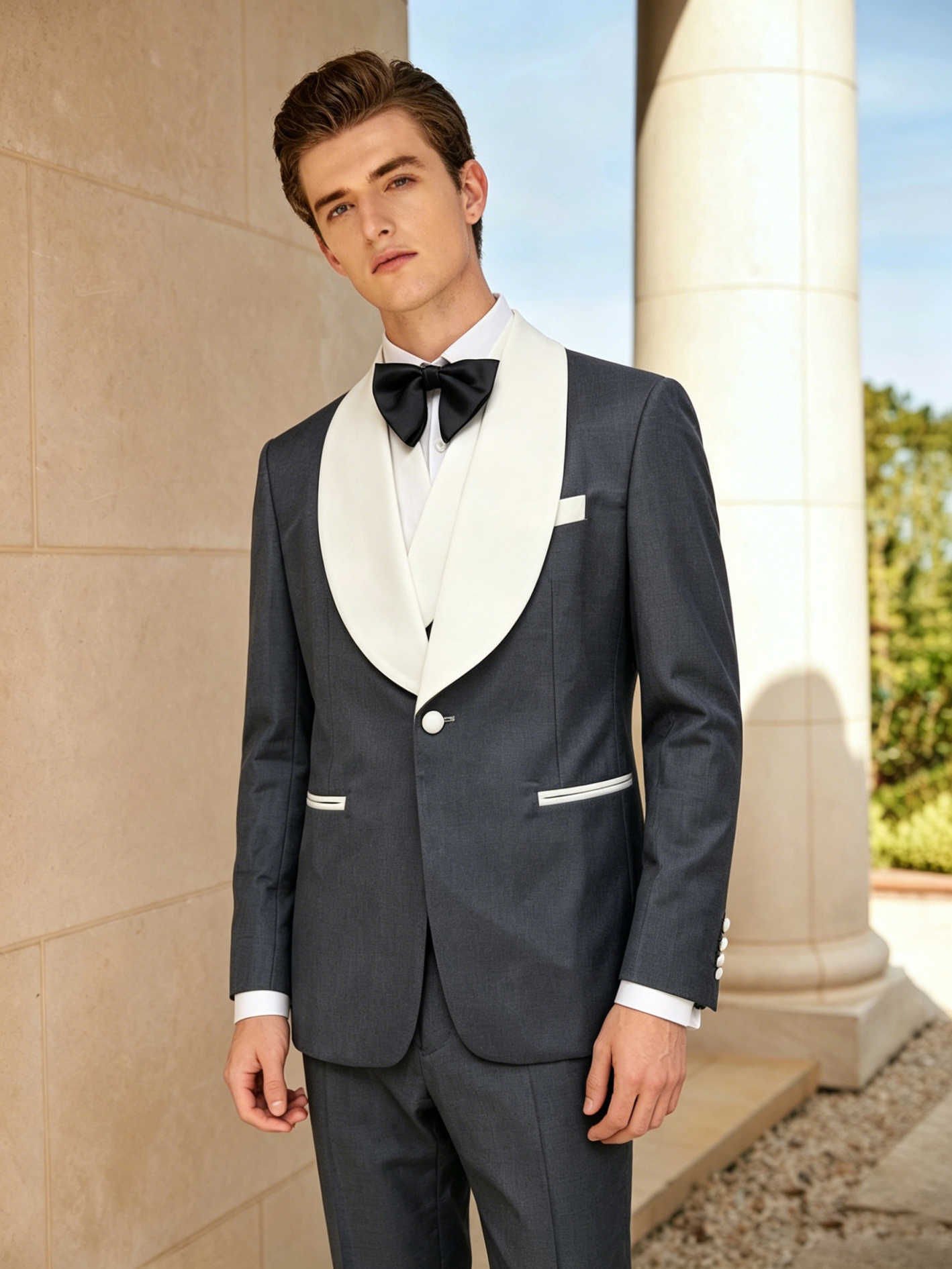 Handsome Tuxedos Men Suits Sha - Men'S Formal Wear For Engagement recensie en prijs