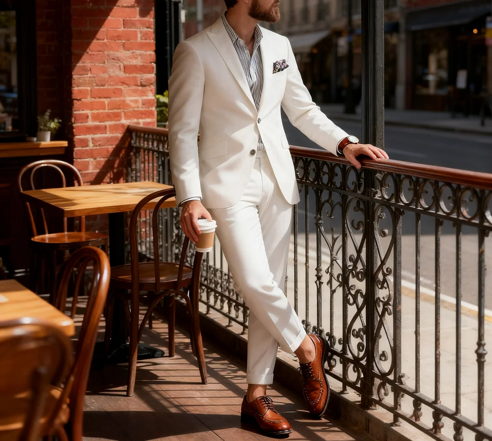 Blue Suit Men's Custom-Fit Ter - Men'S Formal Wear For Graduation recensie en prijs