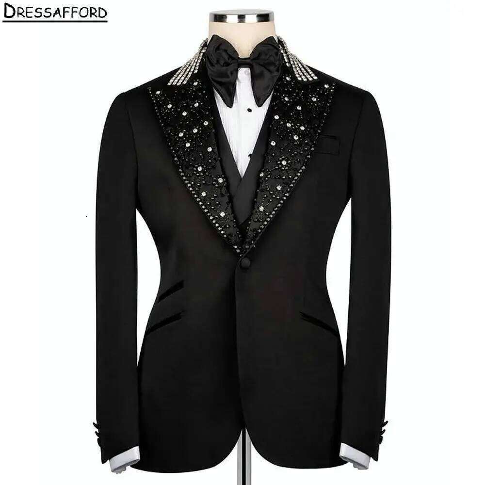 Black Pearls Beading Crystal M - Men'S Formal Wear No Suit recensie en prijs