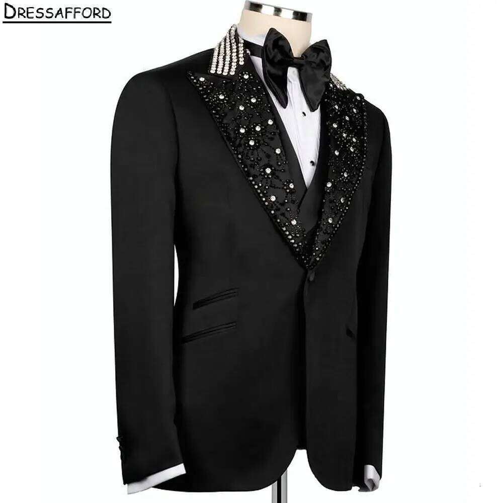 Black Pearls Beading Crystal M - Men'S Formal Wear No Suit recensie en prijs